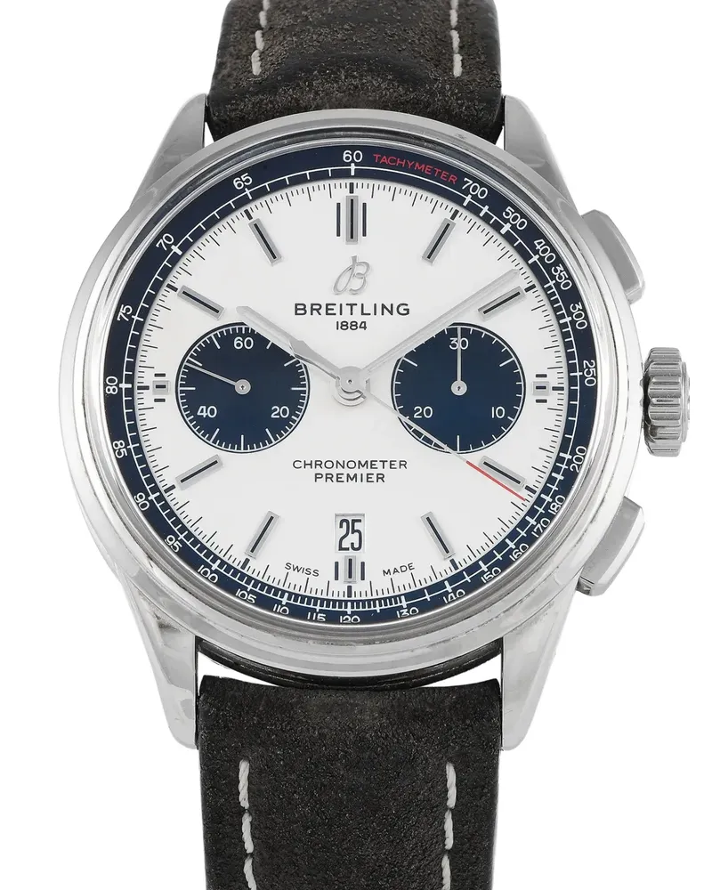 Breitling Premier B01 Chronograph 42mm - Weiß Weiß