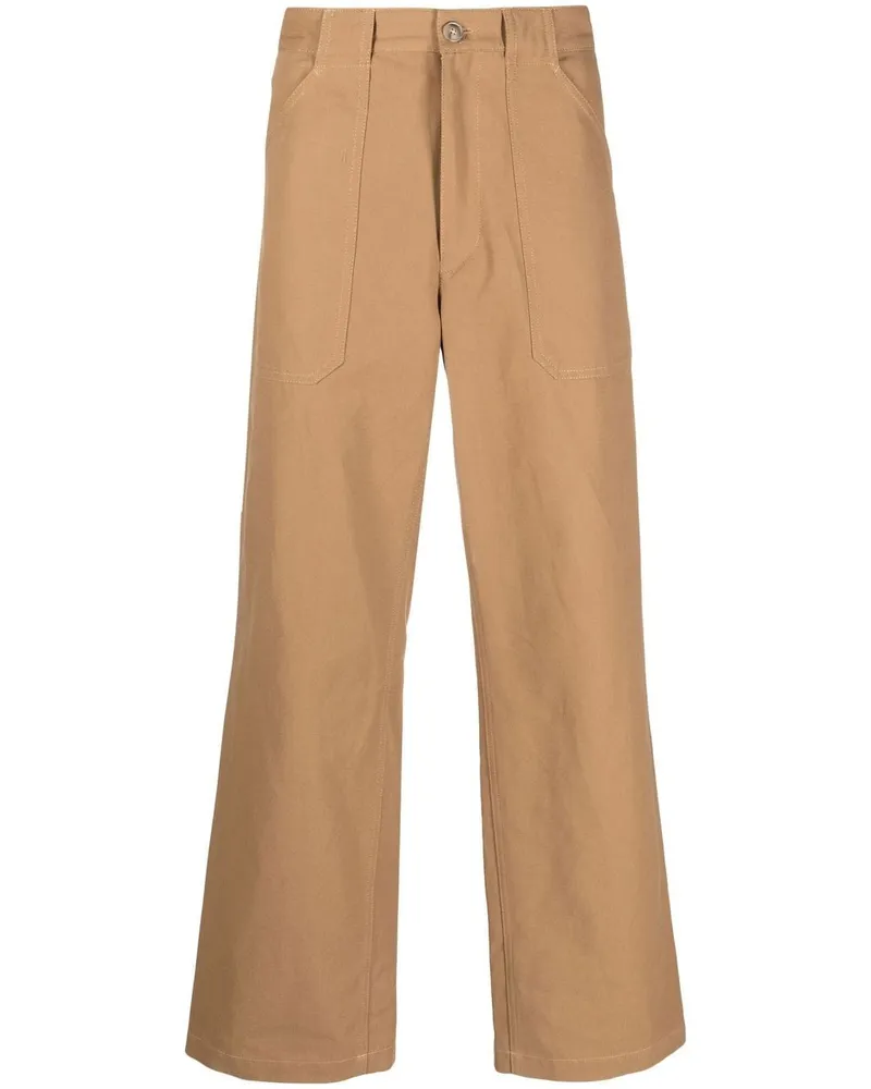 A.P.C. Sidney Straight-Leg-Hose Nude