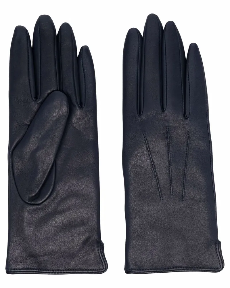 Aspinal of London Handschuhe aus Leder - Blau Blau