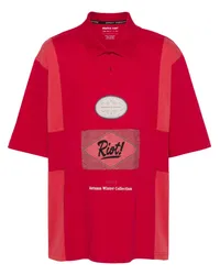 Martine Rose Poloshirt mit Einsätzen Rot