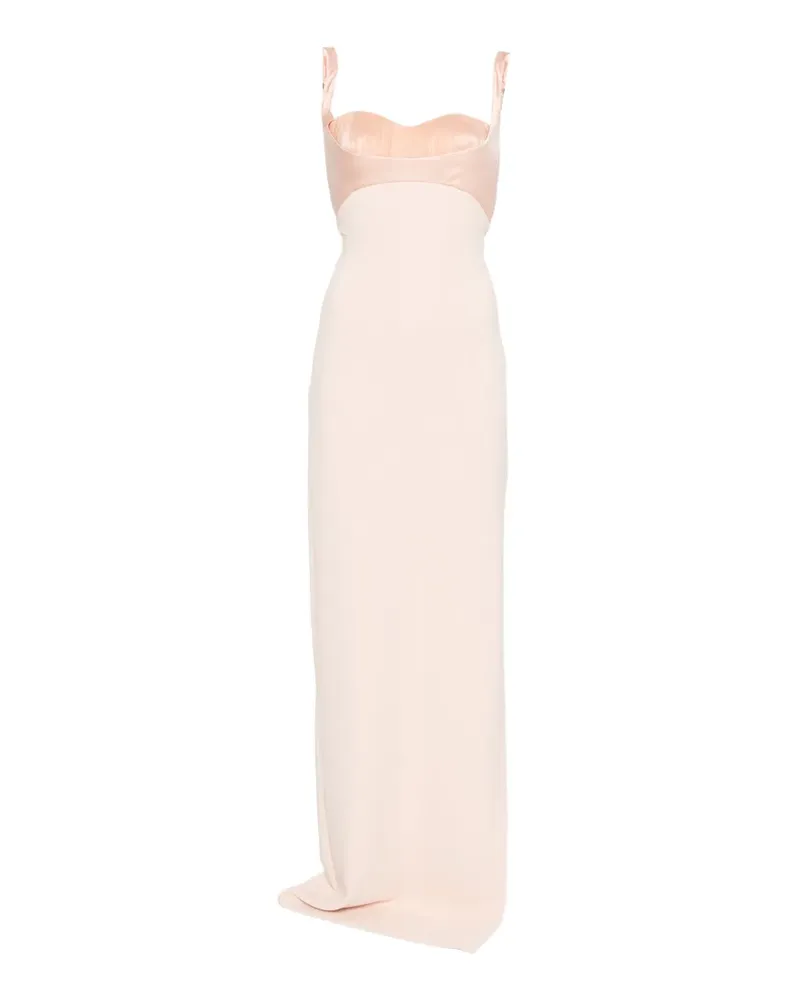 Elisabetta Franchi x Pronovias Cistell sweetheart-neck maxi dress - Rosa Rosa