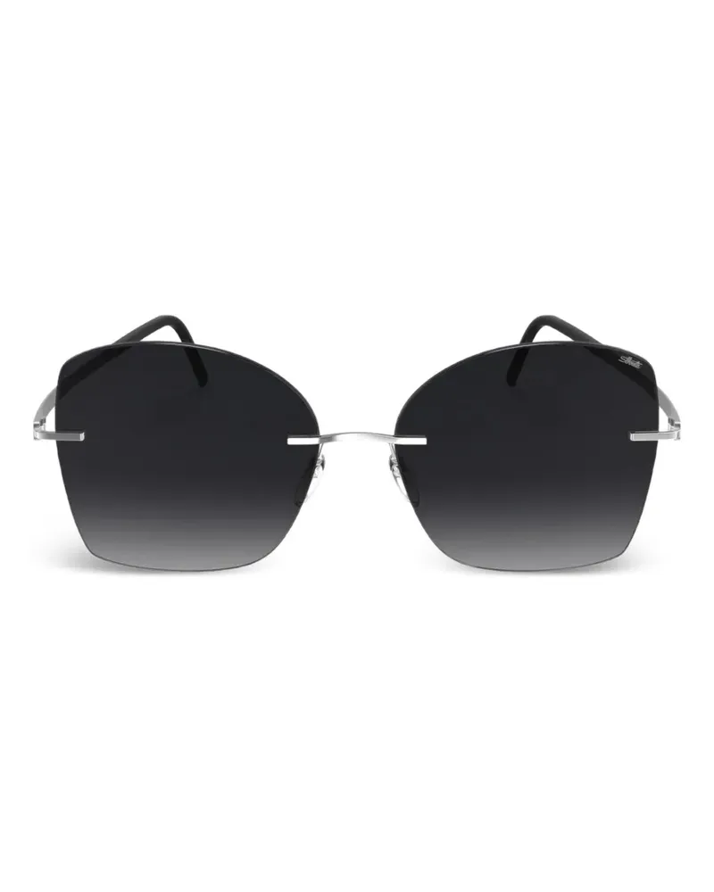 Silhouette oversized-frame sunglasses - Silber Silber