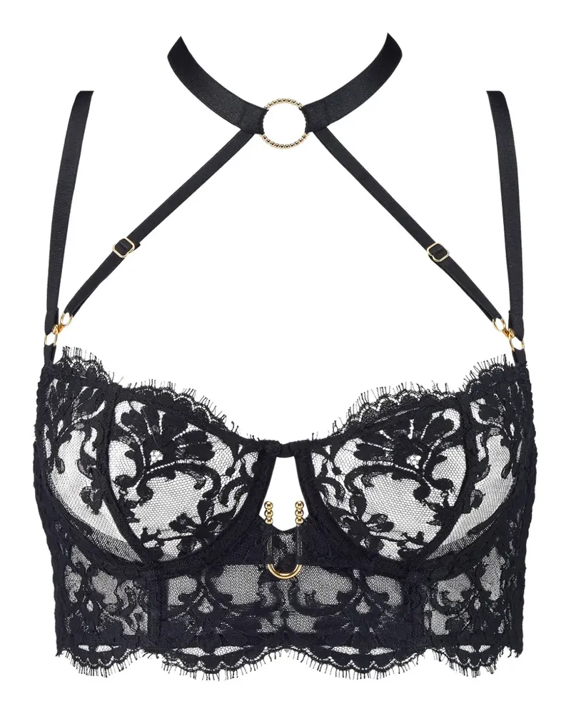 Aubade Under Your Spell Bustier mit Spitzenstickerei - Schwarz Schwarz