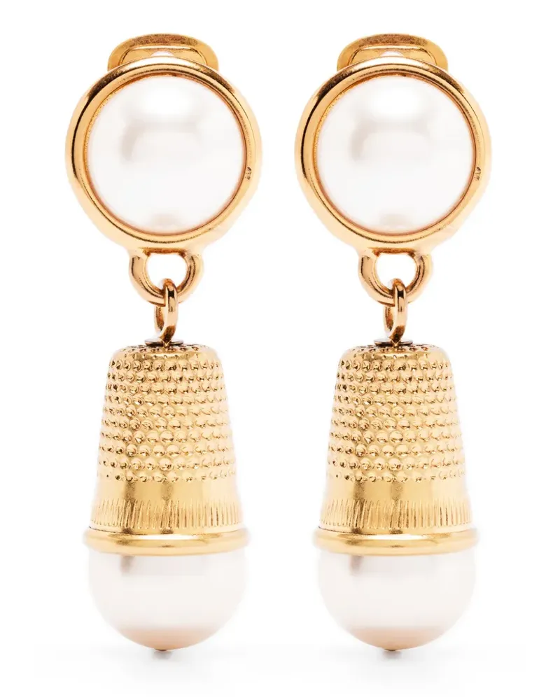 Moschino Thimble Ohrclips - Gold Gold