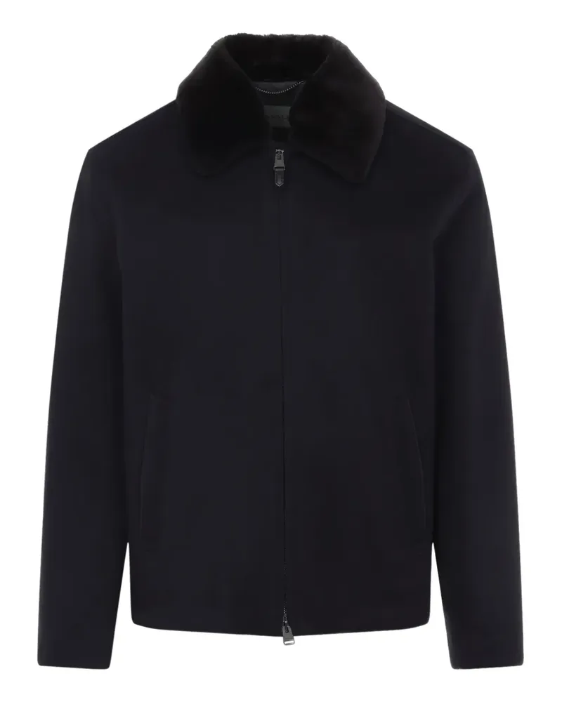 Canali Jacke mit Reißverschluss - Blau Blau