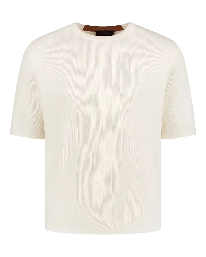 SEASE Waffle T-Shirt - Weiß Weiß