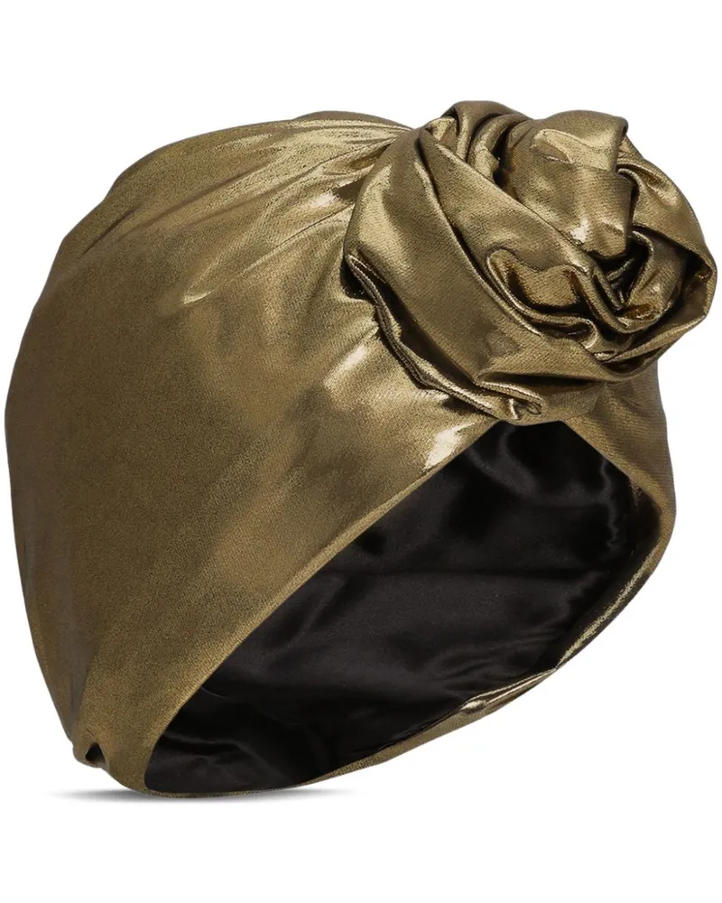 Dolce & Gabbana Metallic-Turban mit Stretch - Gold Gold