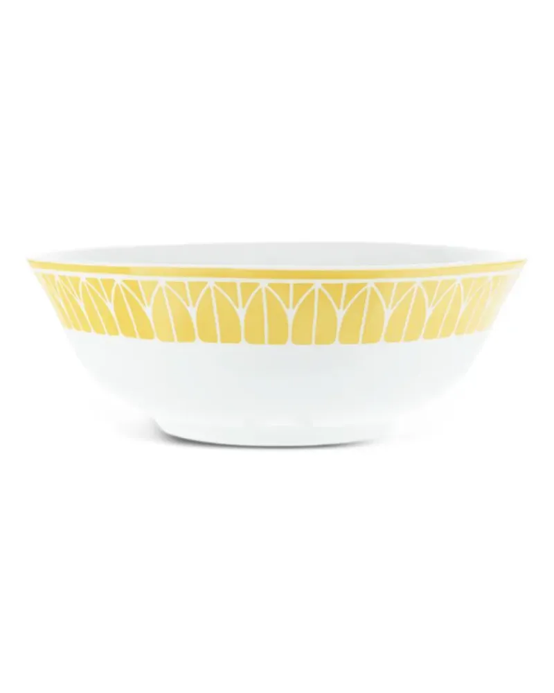 Christofle Riviera Salatschüssel mit geometrischem Design - Weiß Weiß