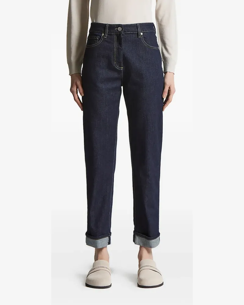 Peserico Jeans im Five-Pocket-Design - Blau Blau