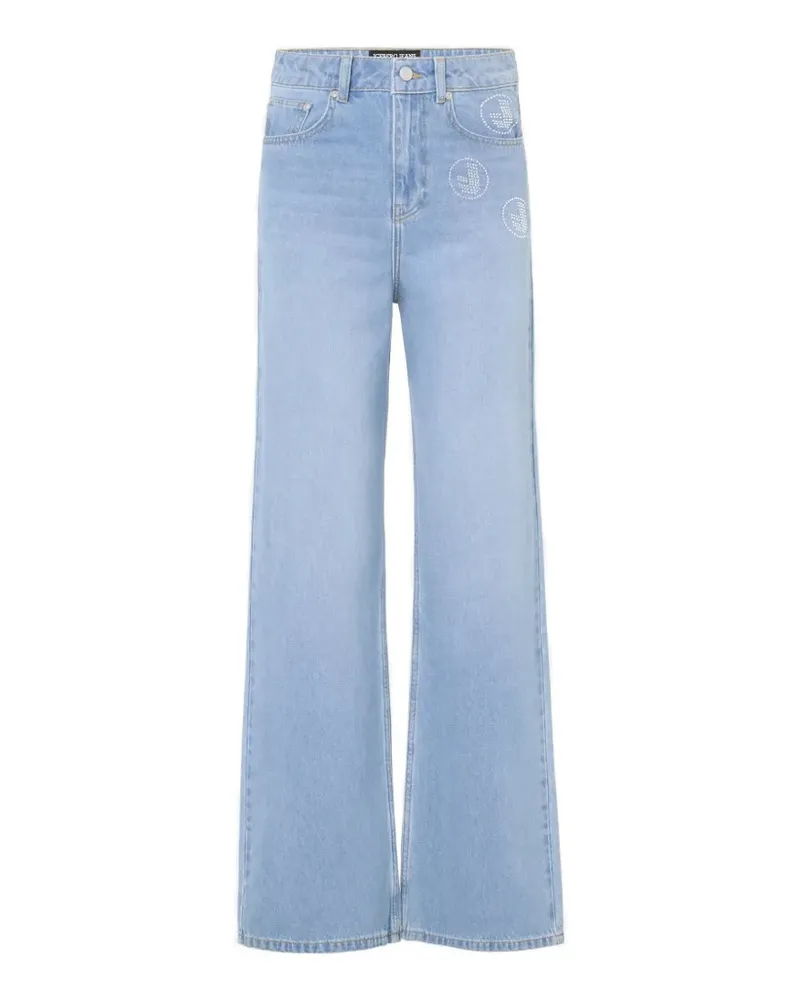 Iceberg cotton wide-leg jeans - Blau Blau