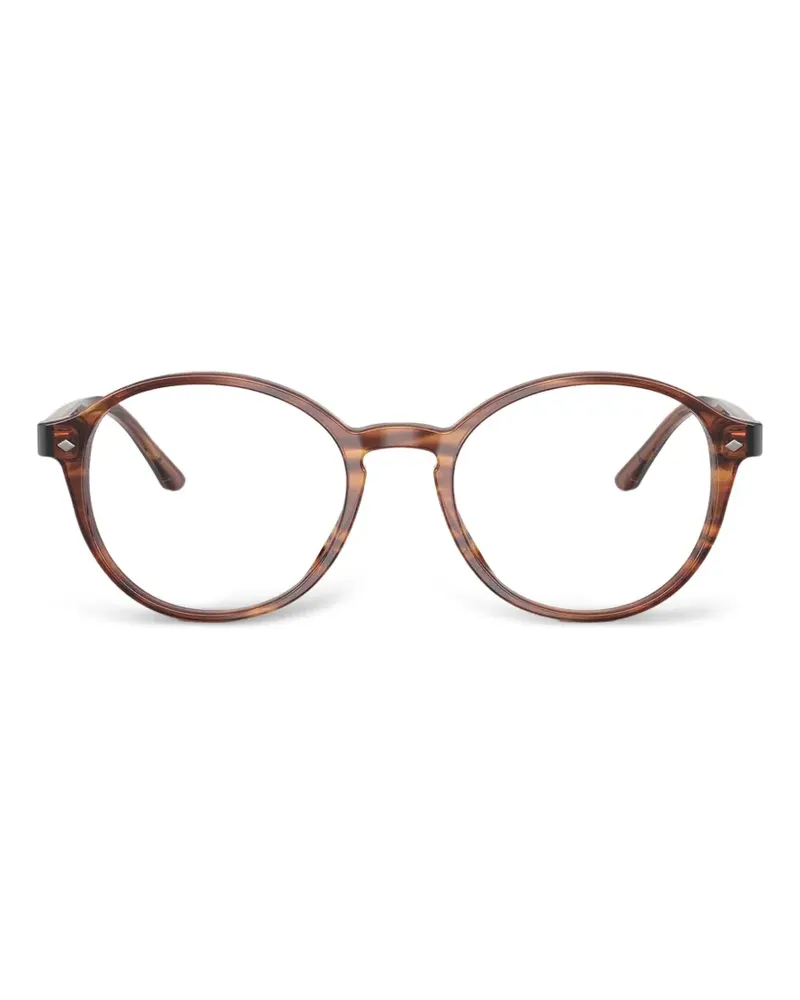 Giorgio Armani round-frame glasses - Braun Braun