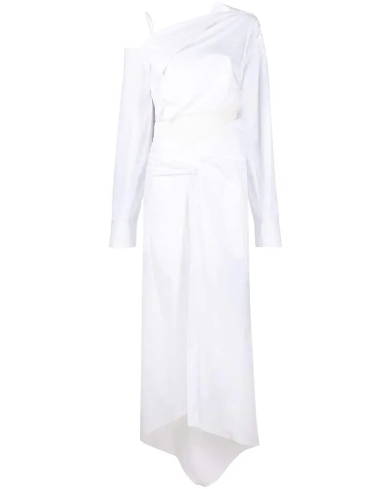 OFF-WHITE Asymmetrisches Kleid - Weiß Weiß