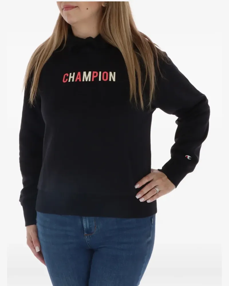 Champion Reverse Weave logo-print hoodie - Schwarz Schwarz