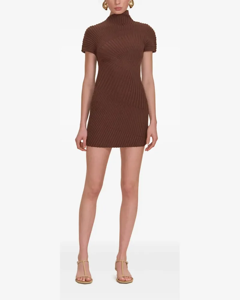Cult Gaia Luka Minikleid - Braun Braun