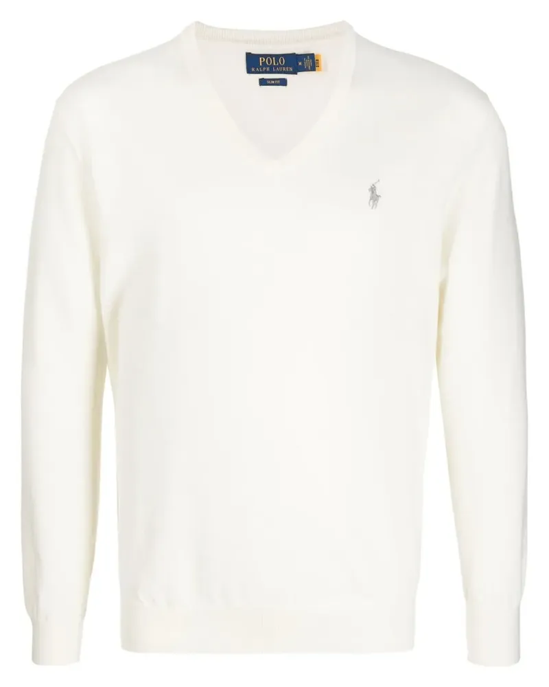 Ralph Lauren Pullover mit V-Ausschnitt - Nude Nude