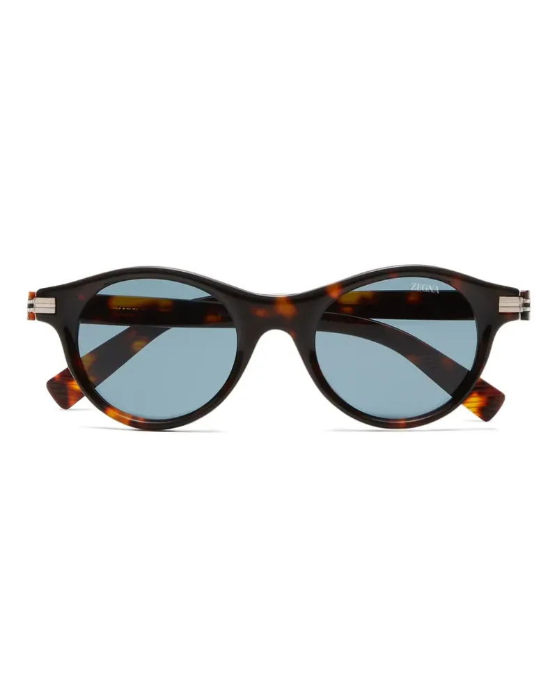 Ermenegildo Zegna Sonnenbrille in Schildpattoptik - Braun Braun