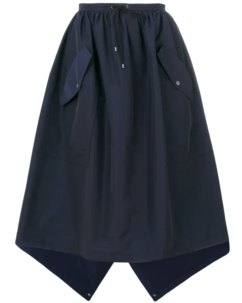 Kenzo Rock mit Klappentaschen - Blau Blau