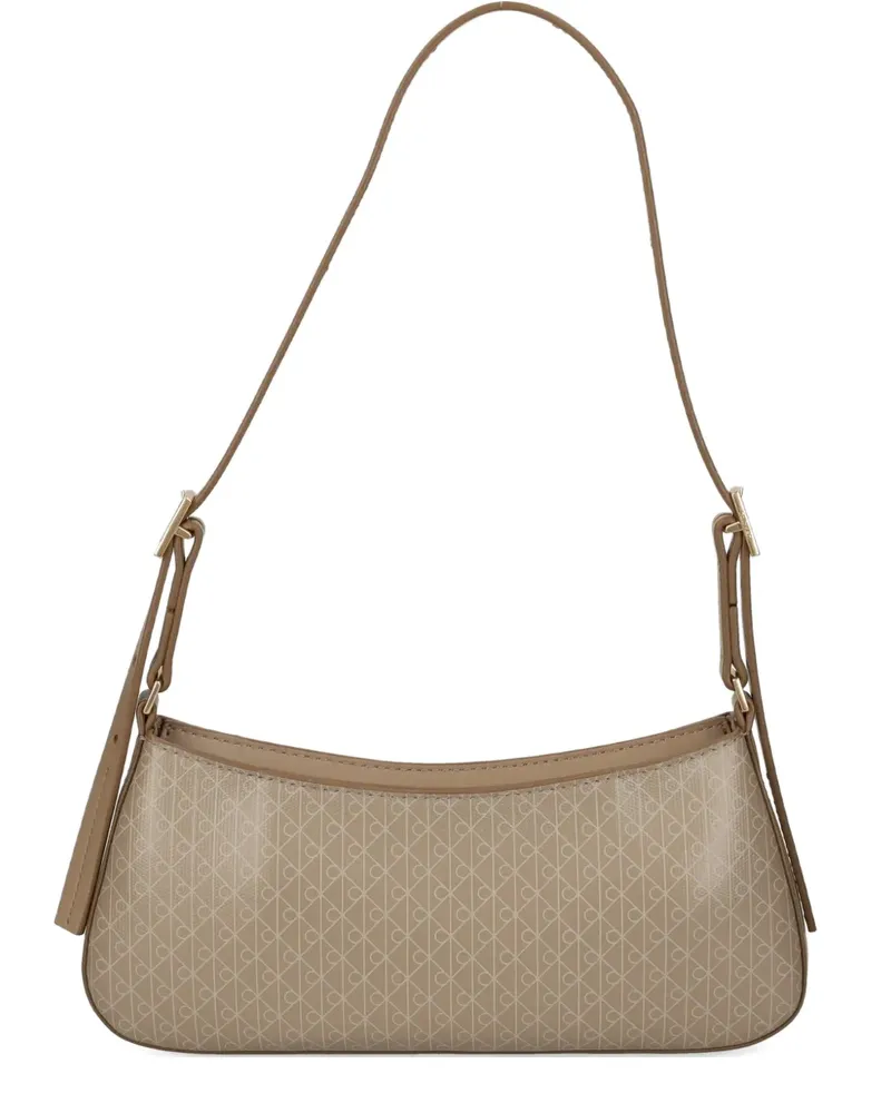 Calvin Klein monogram shoulder bag - Nude Nude