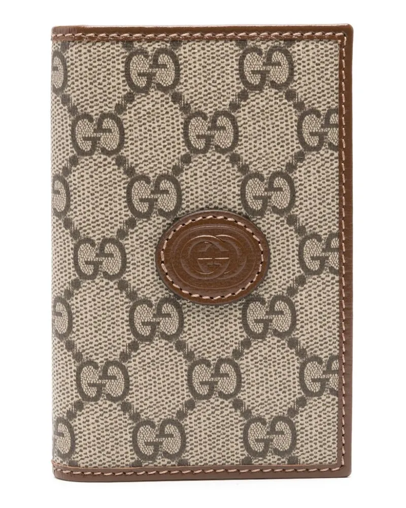 Gucci Portemonnaie aus GG Supreme-Canvas - Braun Braun