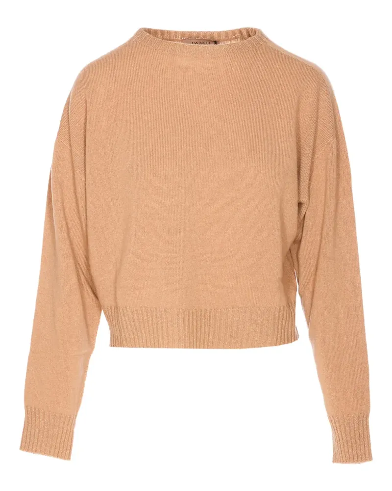 Twin-Set Pullover mit Rundhalsausschnitt - Nude Nude