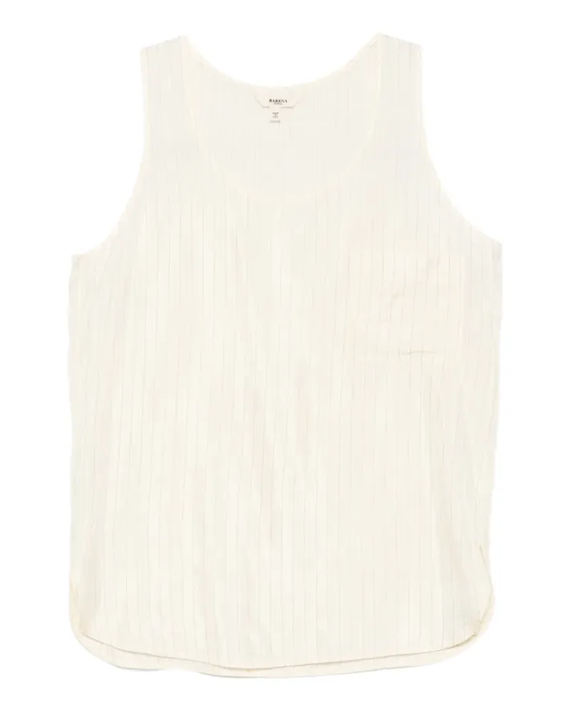 BARENA vertical-stripe sleeveless blouse - Nude Nude