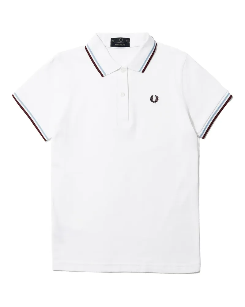 Fred Perry Besticktes Poloshirt mit Reverskragen - Weiß Weiß