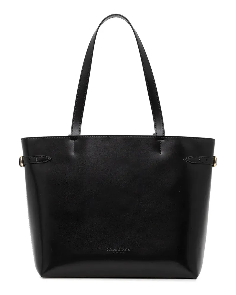 Marc O'Polo Tote Bag mit Schnallenriemen - Schwarz Schwarz