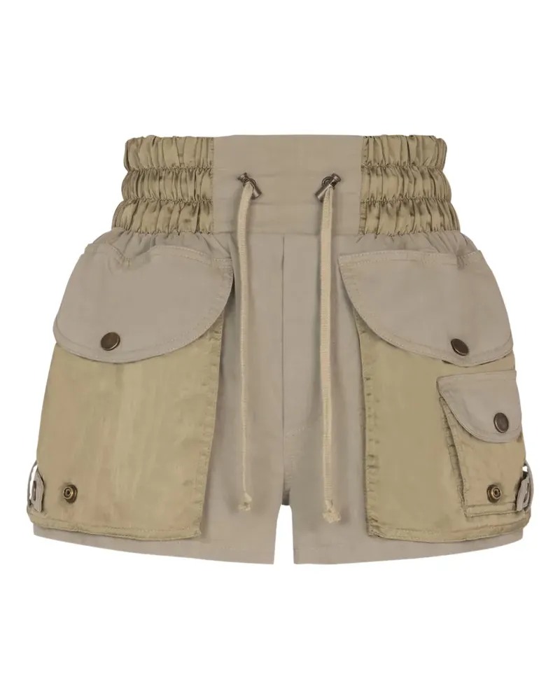 Balmain Cargo-Shorts mit Stretchbund - Grün Grün