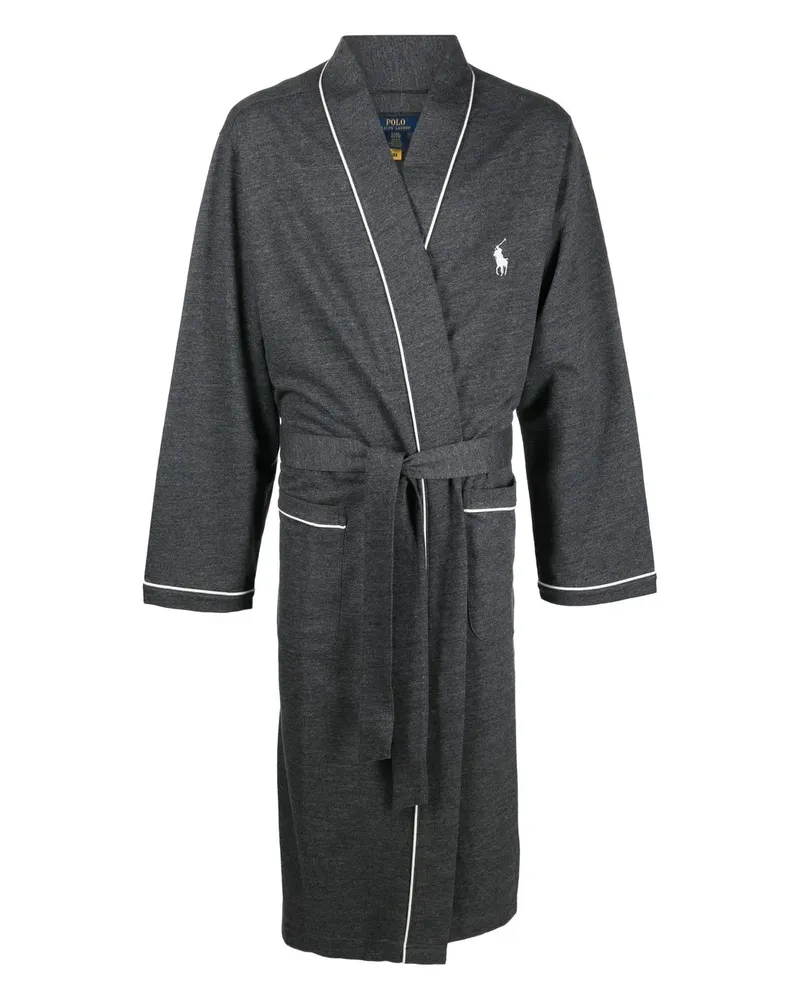 Ralph Lauren Morgenmantel mit Logo-Stickerei - Grau Grau