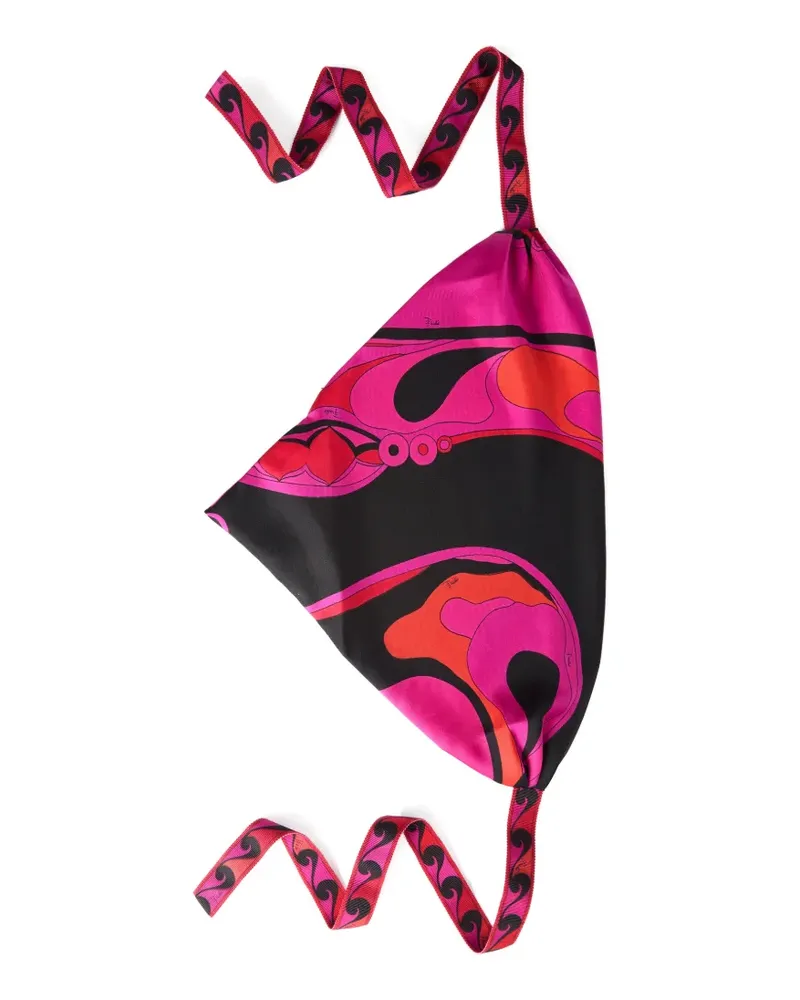 Emilio Pucci Orchidee-print silk bandana - Rosa Rosa