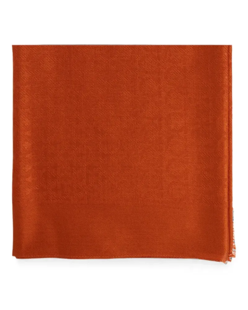 Ferragamo Gancini Schal mit Monogramm - Orange Orange