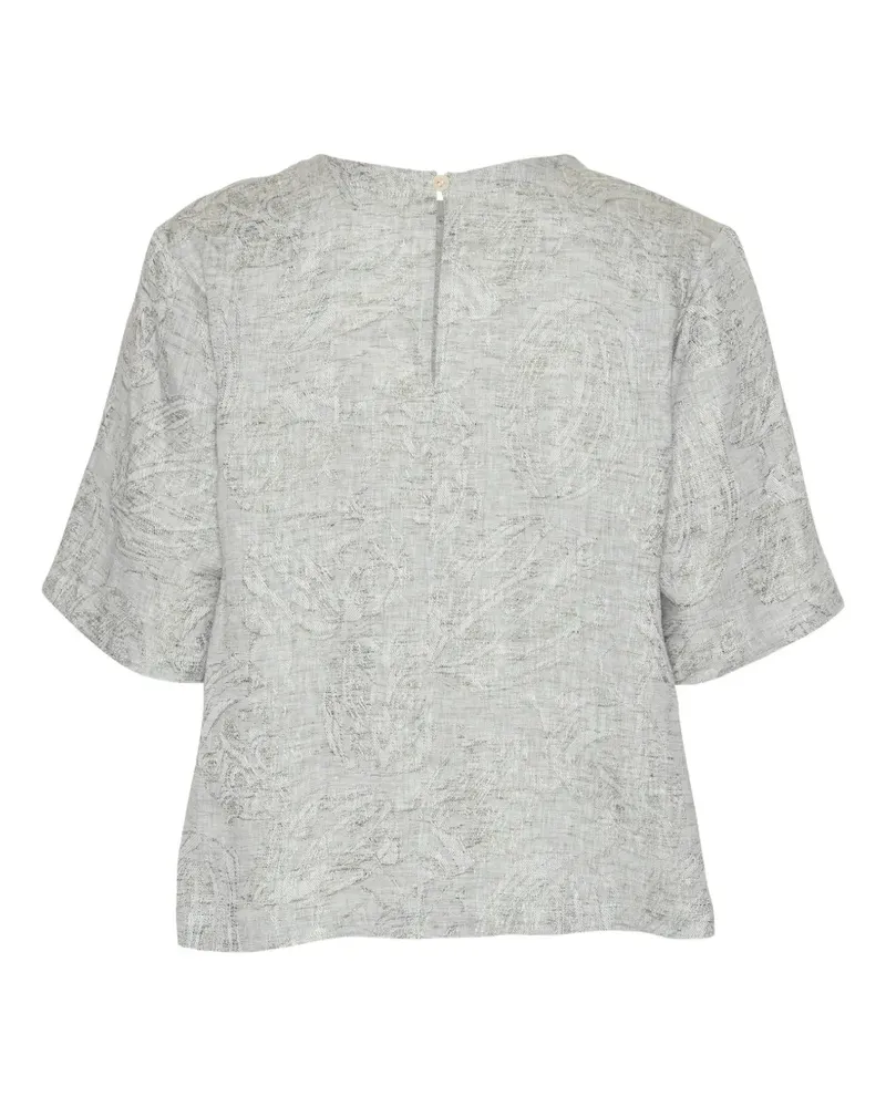 Henrik Vibskov Helmet pattern-jacquard blouse - Grau Grau