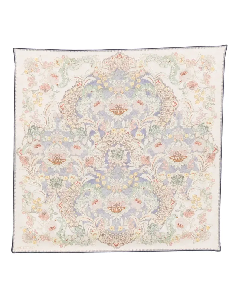 Zimmermann Seidenschal mit Print - Nude Nude