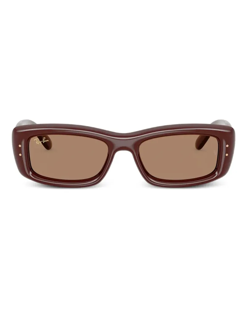 Ray Ban Sonnenbrille mit eckigem Gestell - Braun Braun