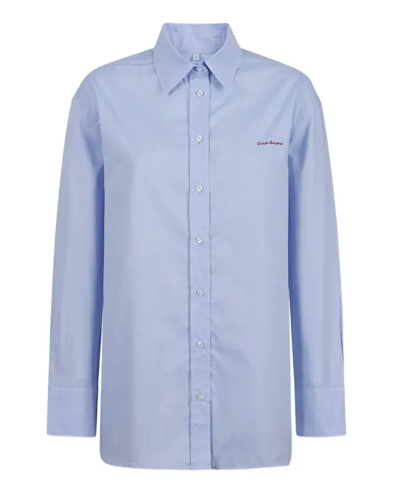 Giada Benincasa Besticktes Hemd - Blau Blau