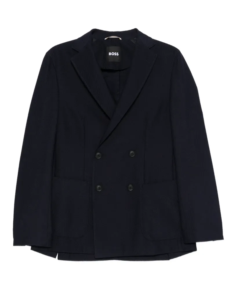 HUGO BOSS Doppelreihiges Sakko - Blau Blau