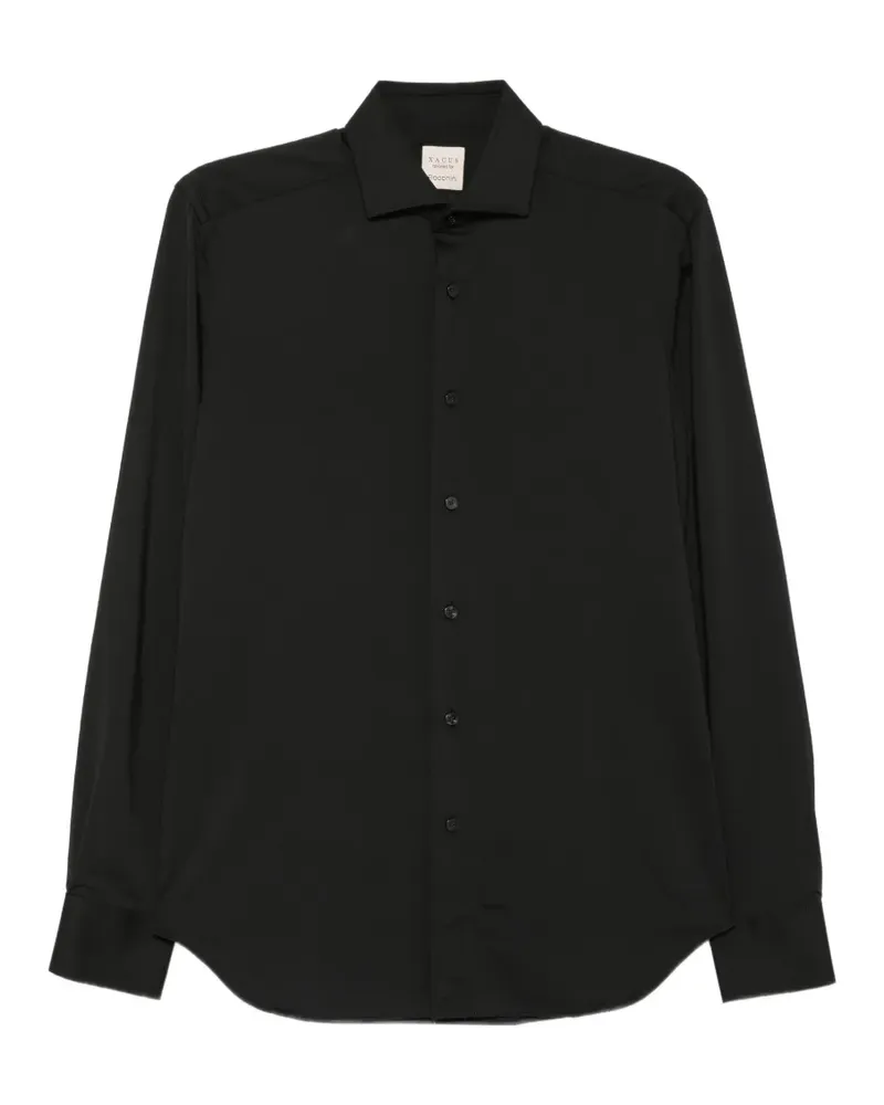 XACUS Hemd mit Eton-Kragen - Schwarz Schwarz