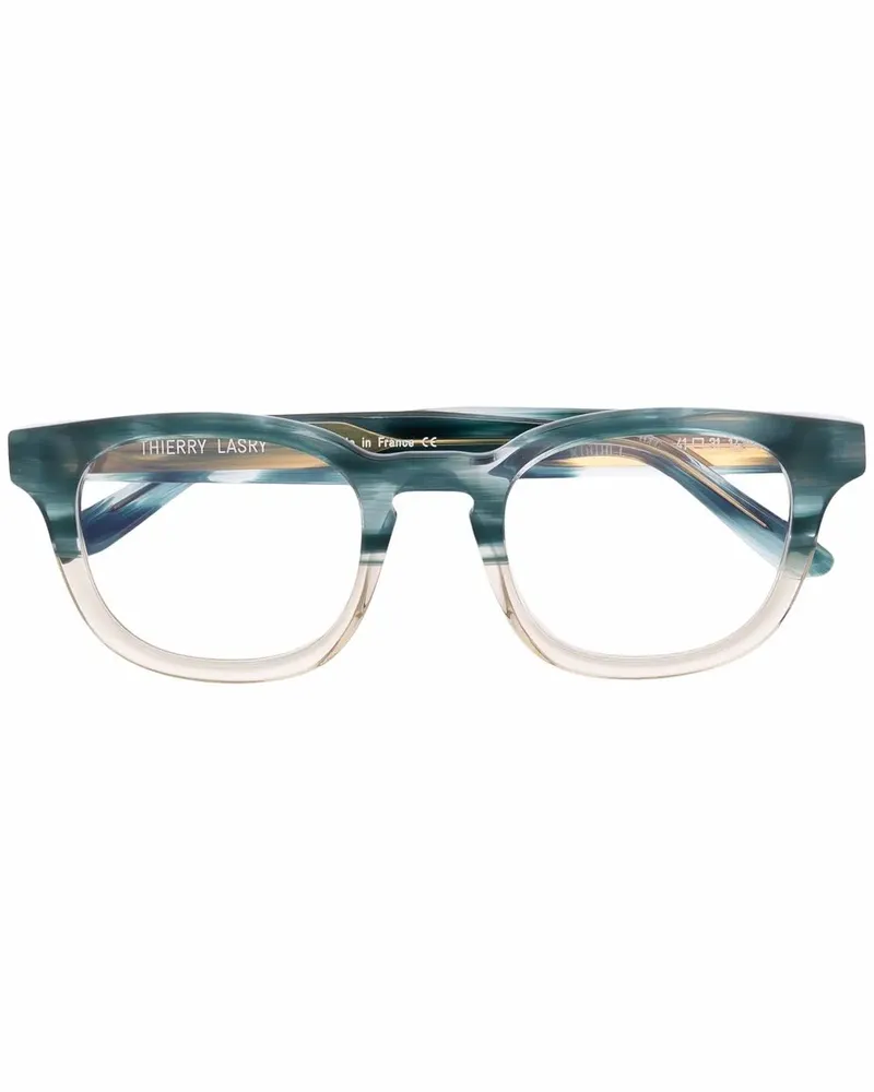 Thierry Lasry Eckige Dystopy Brille - Blau Blau