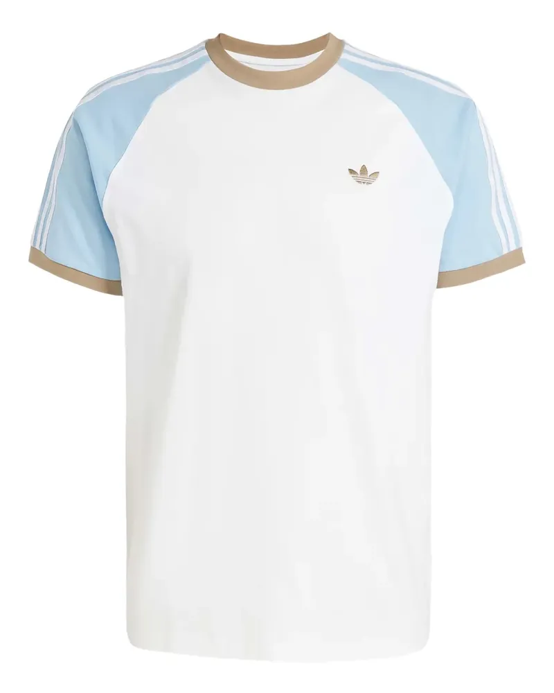 adidas Originals Cali T-Shirt mit Raglanärmeln - Weiß Weiß