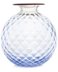 Venini Monofiori Balloton Vase aus Muranoglas (14cm Blau