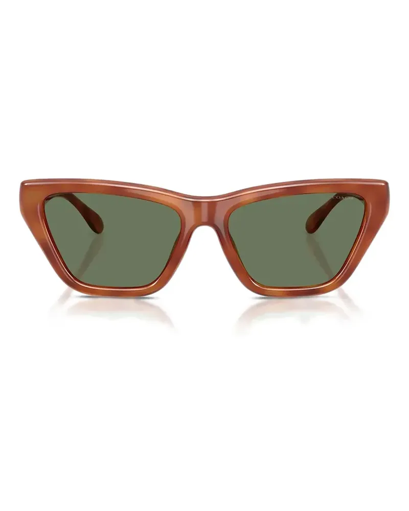 Coach CDP33 tortoiseshell-effect cat-eye sunglasses - Braun Braun