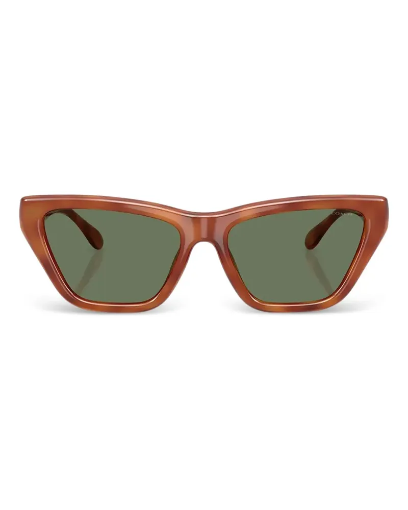 Coach CDP33 tortoiseshell-effect cat-eye sunglasses - Braun Braun