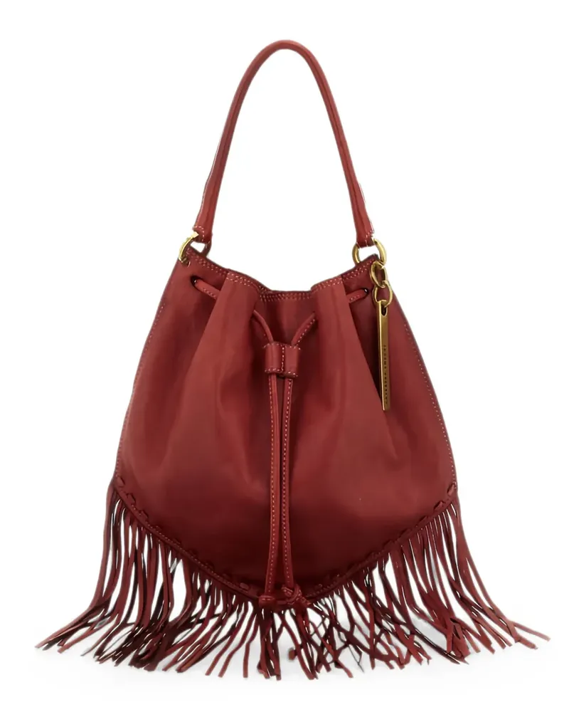 Caterina Lucchi Adelaide fringe-trimmed leather shoulder bag - Rot Rot