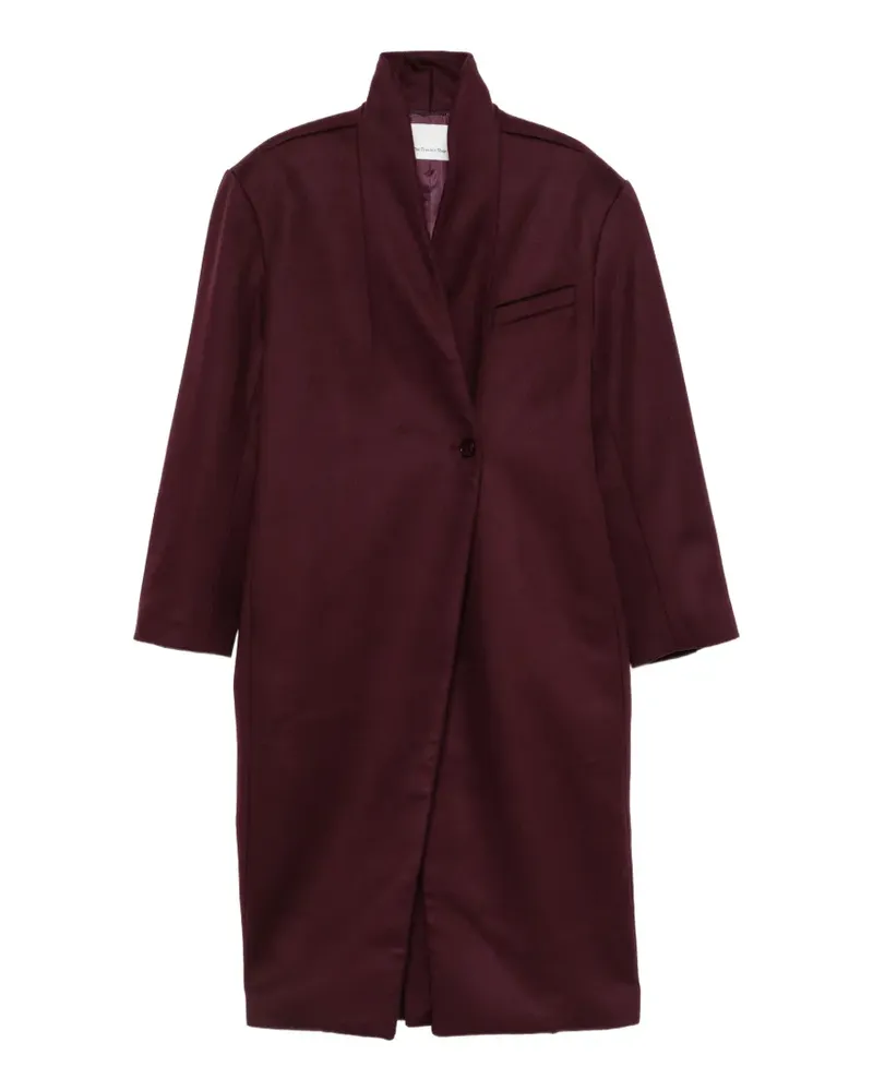 FRANKIE Shop oversized single-breasted coat - Rot Rot