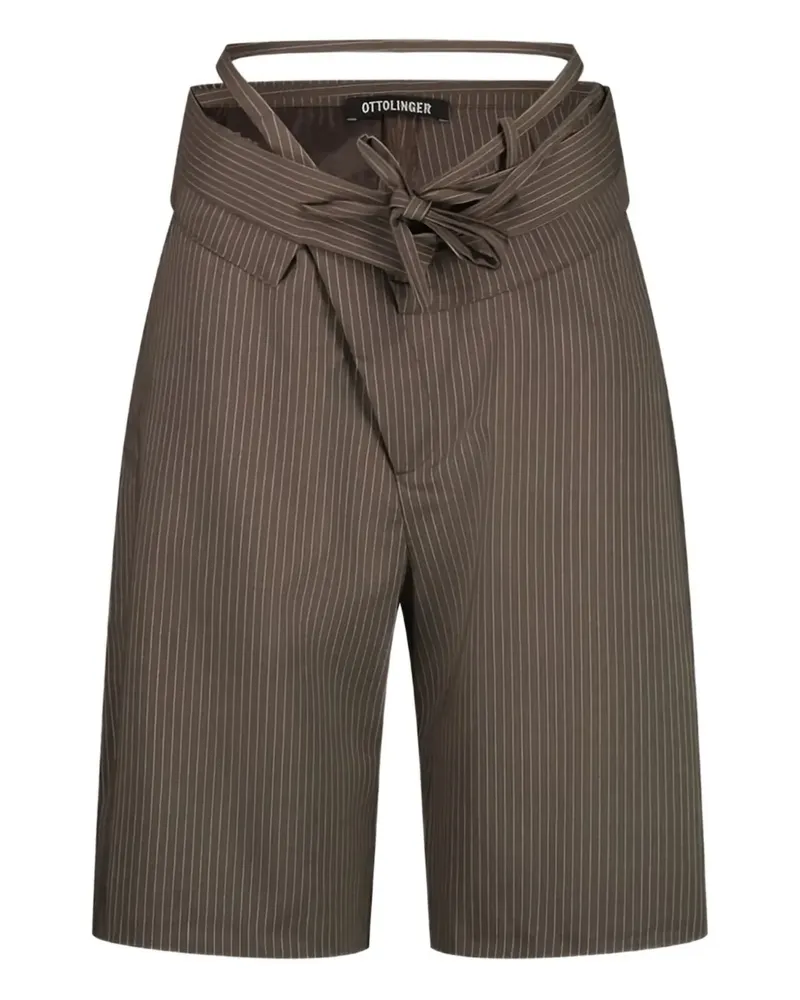 OTTOLINGER Gestreifte Shorts - Braun Braun