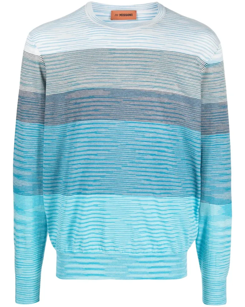 Missoni Gestreifter Pullover - Blau Blau