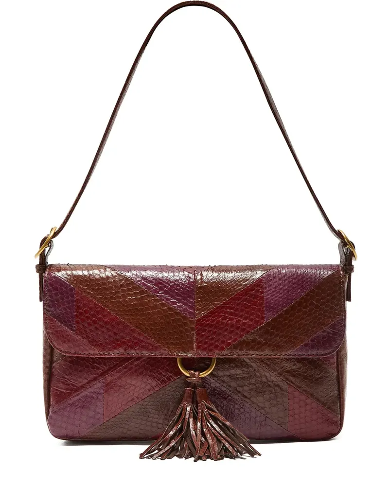 Maliparmi Schultertasche im Patchwork-Look - Rot Rot