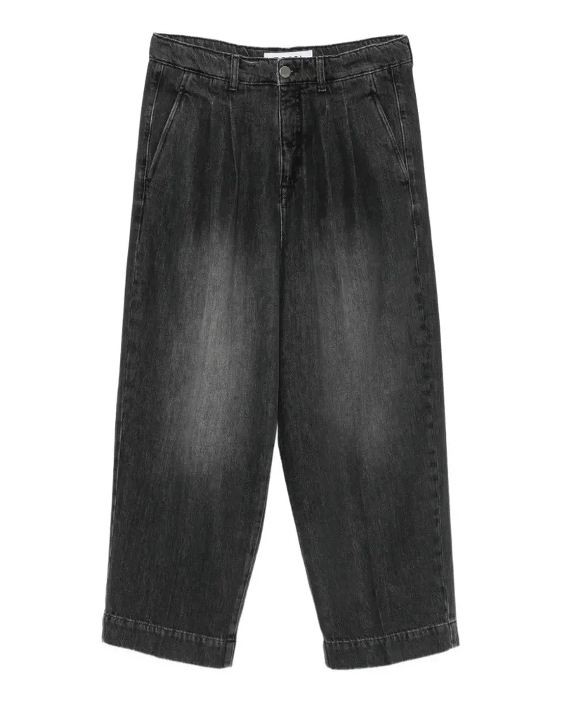 Rossi Noa Jeans mit Falten - Schwarz Schwarz