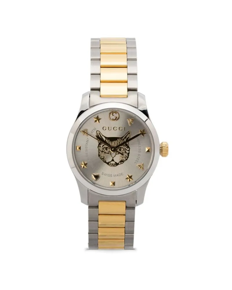 Gucci G-Timeless' Armbanduhr, 27mm Silber