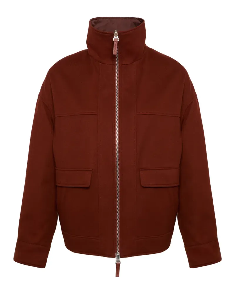 Yves Salomon Wendbare Jacke mit Reißverschluss - Braun Braun